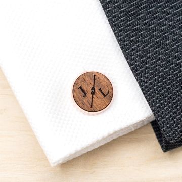 Holz Manschettenknöpfe