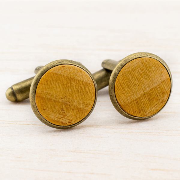 Herren Holzaccessoires Manschettenknöpfe
