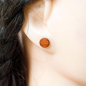 Ohrstecker aus Edelholz