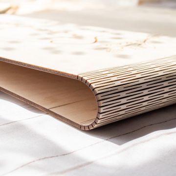 Personalisiertes Familienstammbuch mit Holz Einband
